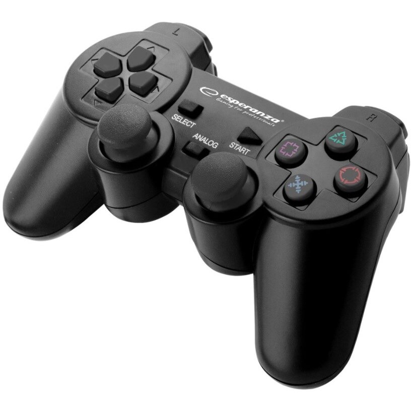 Oferte la Gamepad EGG107K  PC Playstation  Analog / Digital USB 2.0 Negru