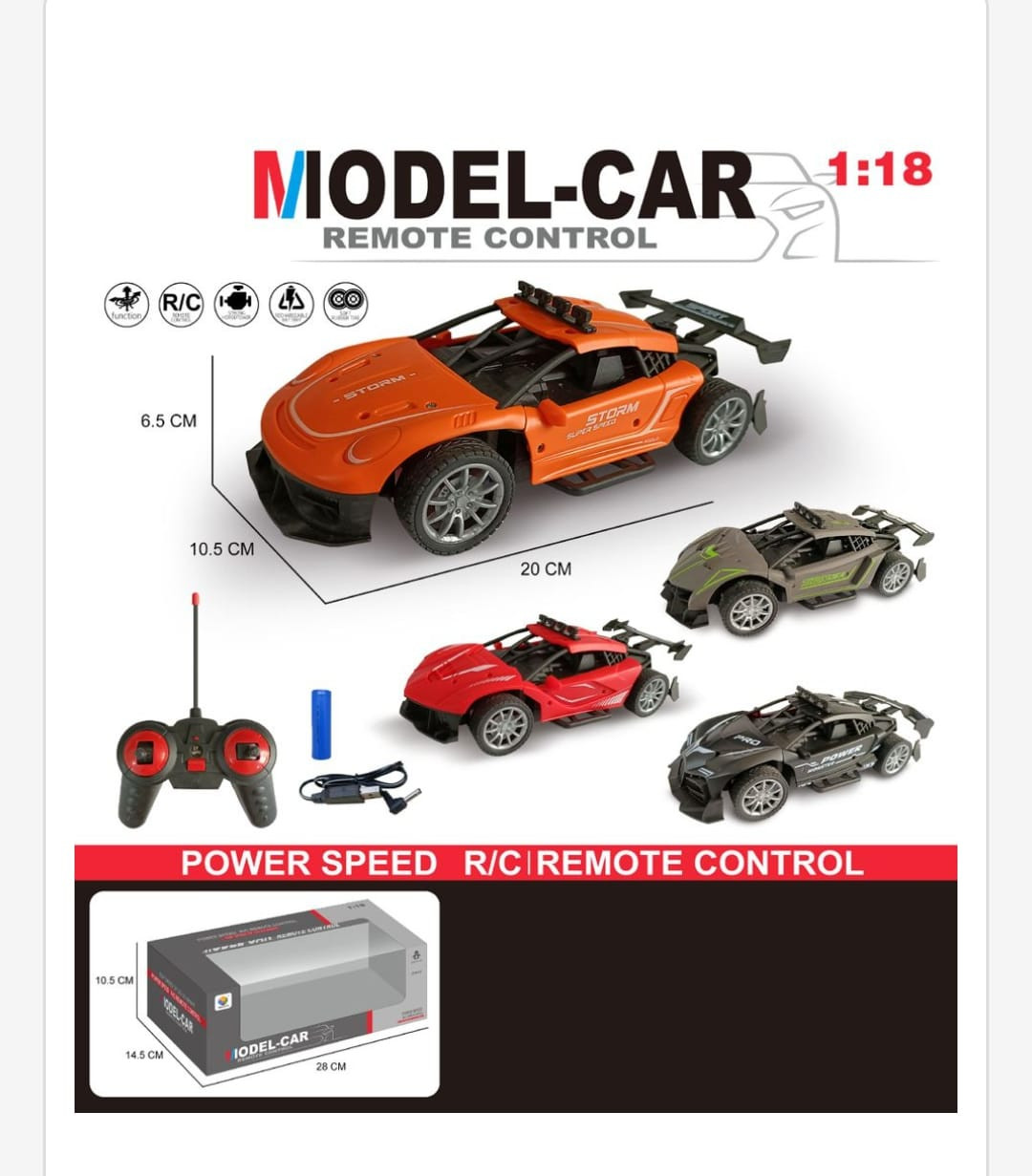 Masinuta RC Red sing Extreme Racing 1:18