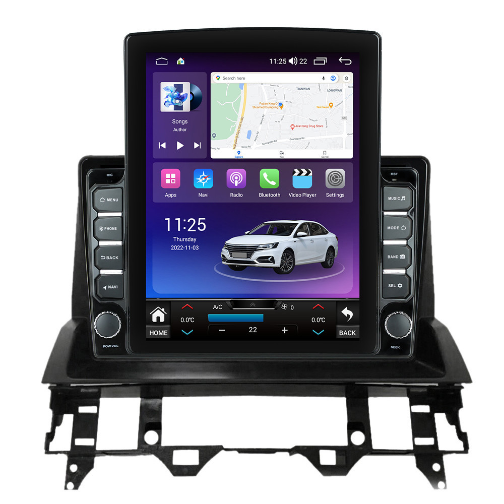 Navigatie dedicata cu Android Mazda 6 2002 - 2008, 8GB RAM, Radio GPS Dual Zone, Touchscreen IPS 9.7" HD tip Tesla, Internet Wi-Fi si slot SIM 4G, Bluetooth, MirrorLink, USB