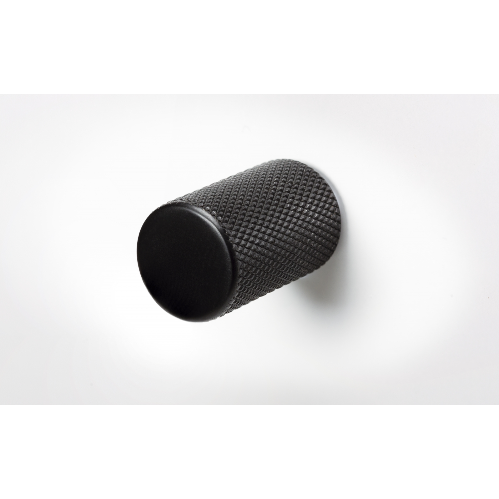 Buton Graf Vieffe, aluminiu, negru, diametru 17.5 mm