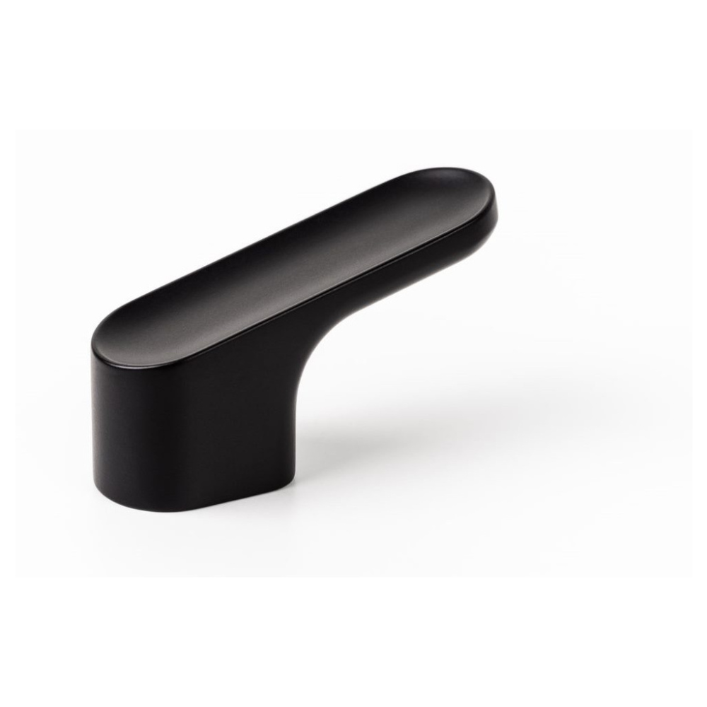 Buton Luv Vieffe, zamac, negru mat, 1.7 x 5.1 cm