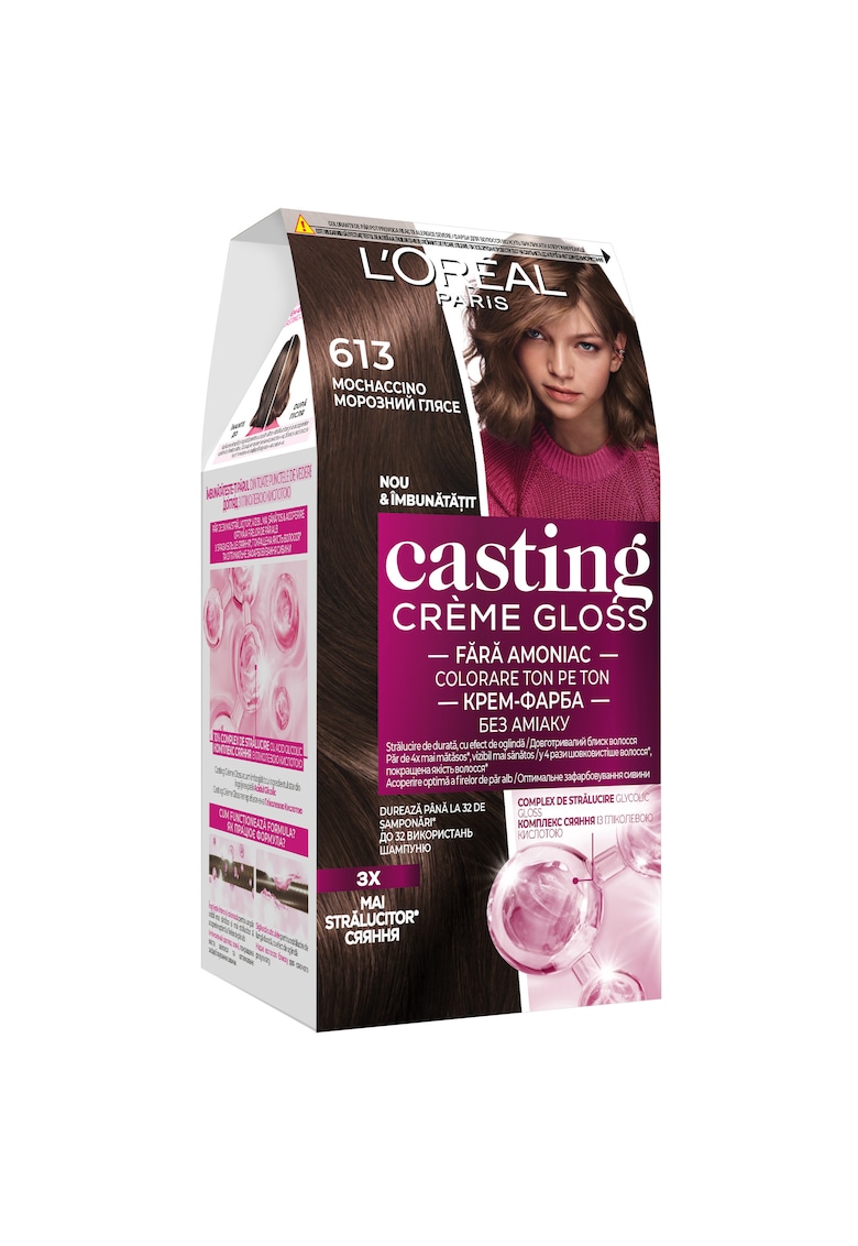Vopsea de par semi-permanenta fara amoniac -  Casting Creme Gloss - 613