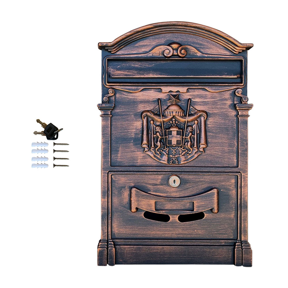 Cutie postala exterior Ferrobrand, 400 x 255 x 90 mm, 2 chei