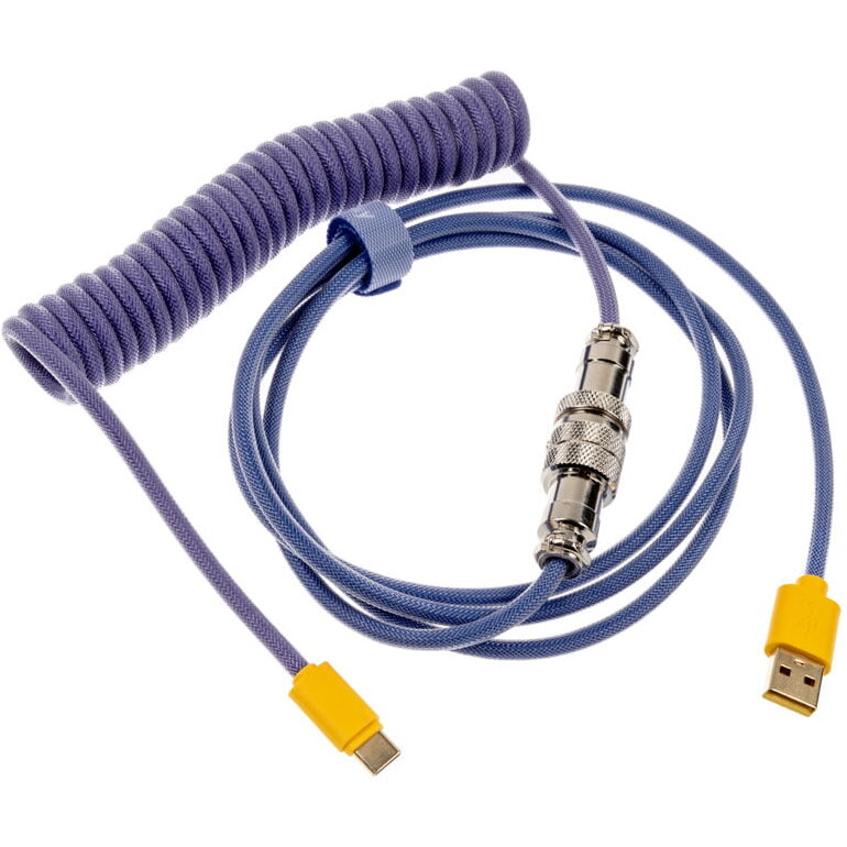 Cablu Date/Incarcare USB Type C USB Type-A 1.8m Mov/Albastru