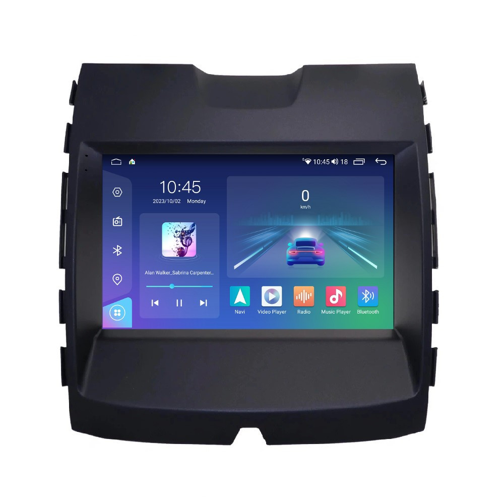 Navigatie dedicata cu Android Ford Edge 2016 - 2021 cu navigatie originala, 4GB RAM, Radio GPS Dual Zone, Display 2K QLED 9.5" Touchscreen, Internet Wi-Fi si slot SIM 4G, Bluetooth, MirrorLink, USB