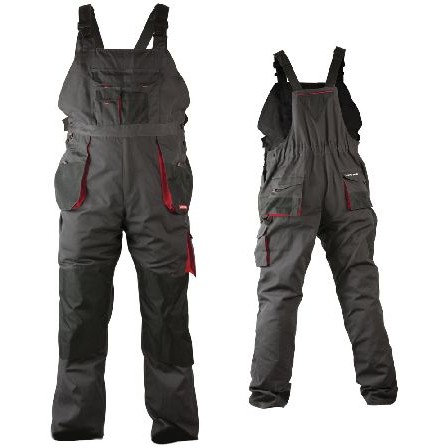 Pantalon lucru din bumbac-poliester cu pieptar - xl/56