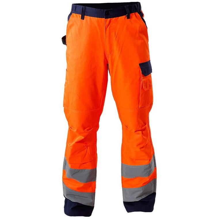 Pantalon reflectorizant / portocaliu - s