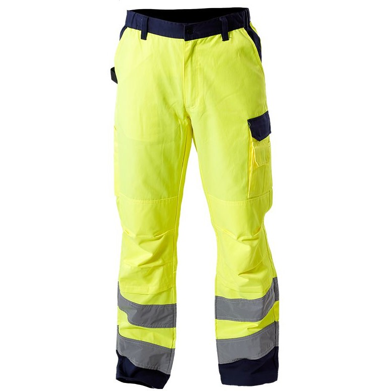 Pantalon reflectorizant / galben - 3xl