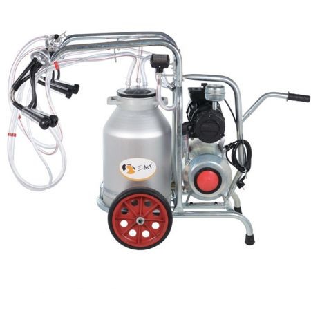 Aparat de muls capre sau oi EMT 2+1GA30, bidon aluminiu 30l, 2 posturi