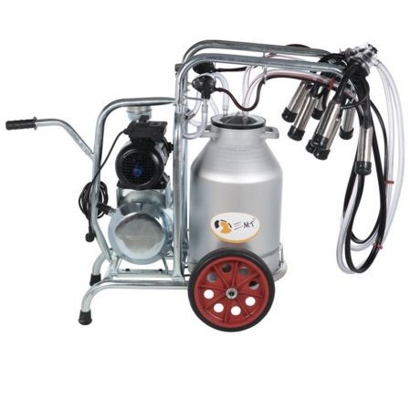 Aparat de muls mixt, vaci, oi si capre EMT 2+1MA40, un bidon aluminiu 40 litri, 2 posturi
