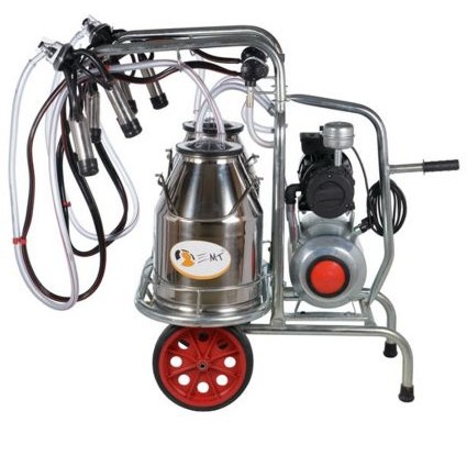Aparat de muls vaci EMT 2+2S30, 2 bidoane inox 30 litri, 2 posturi