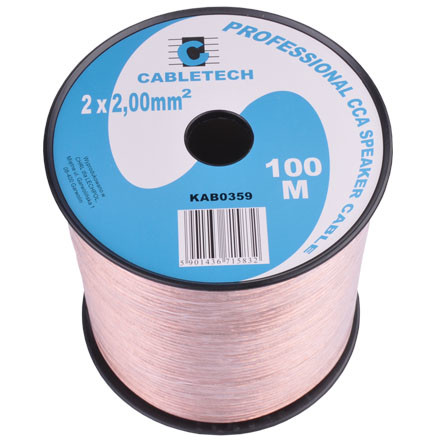 CABLU DIFUZOR CCA 2X2.00MM TRANSPARENT 100M
