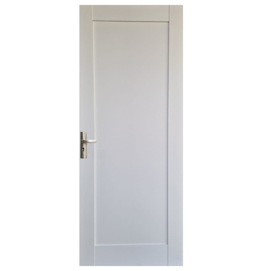 Usa interior plina Pamate U-84, reversibila, MDF, alb, toc 10 cm, 200 x 80 x 3.8 cm