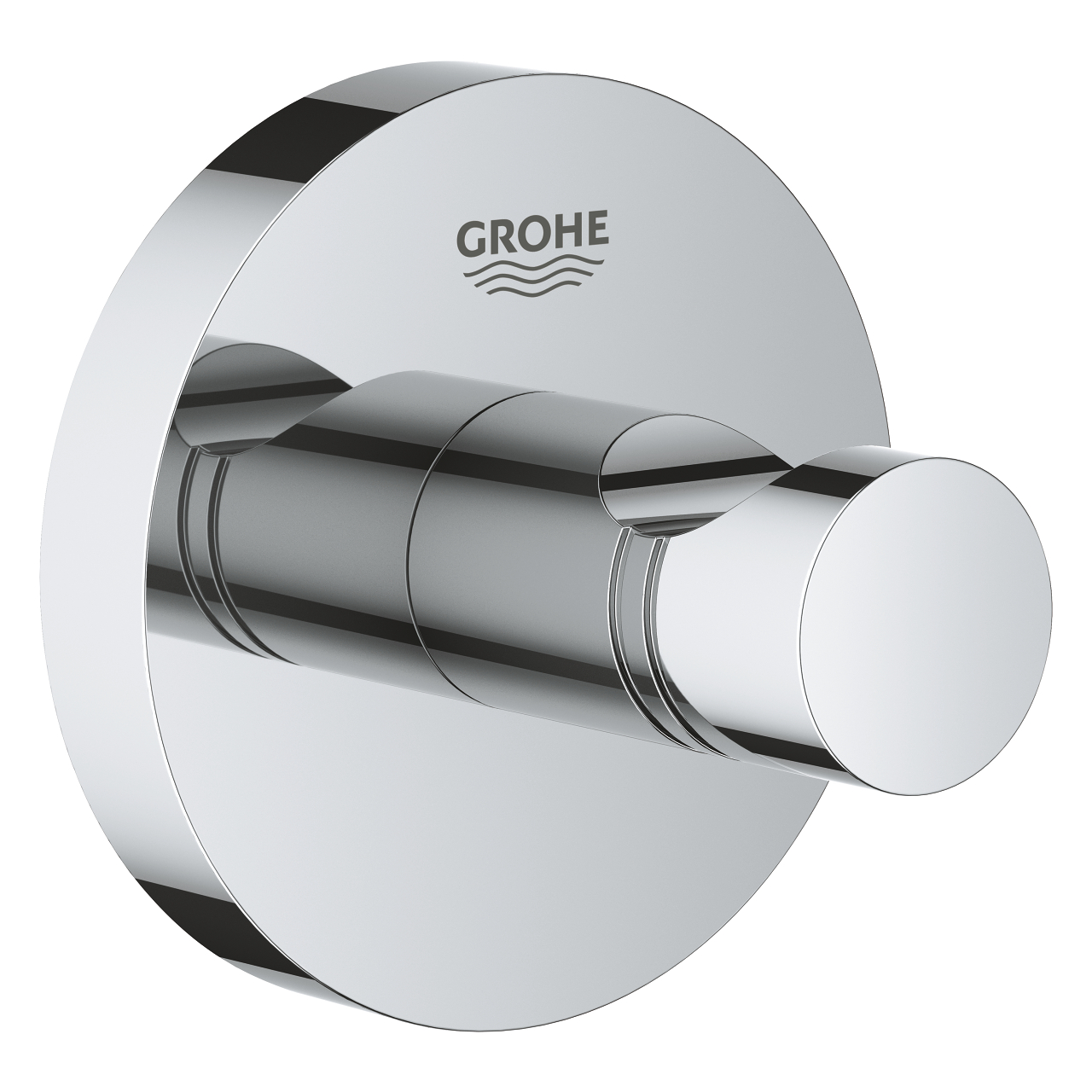 Carlig Grohe Essentials, metal, argintiu