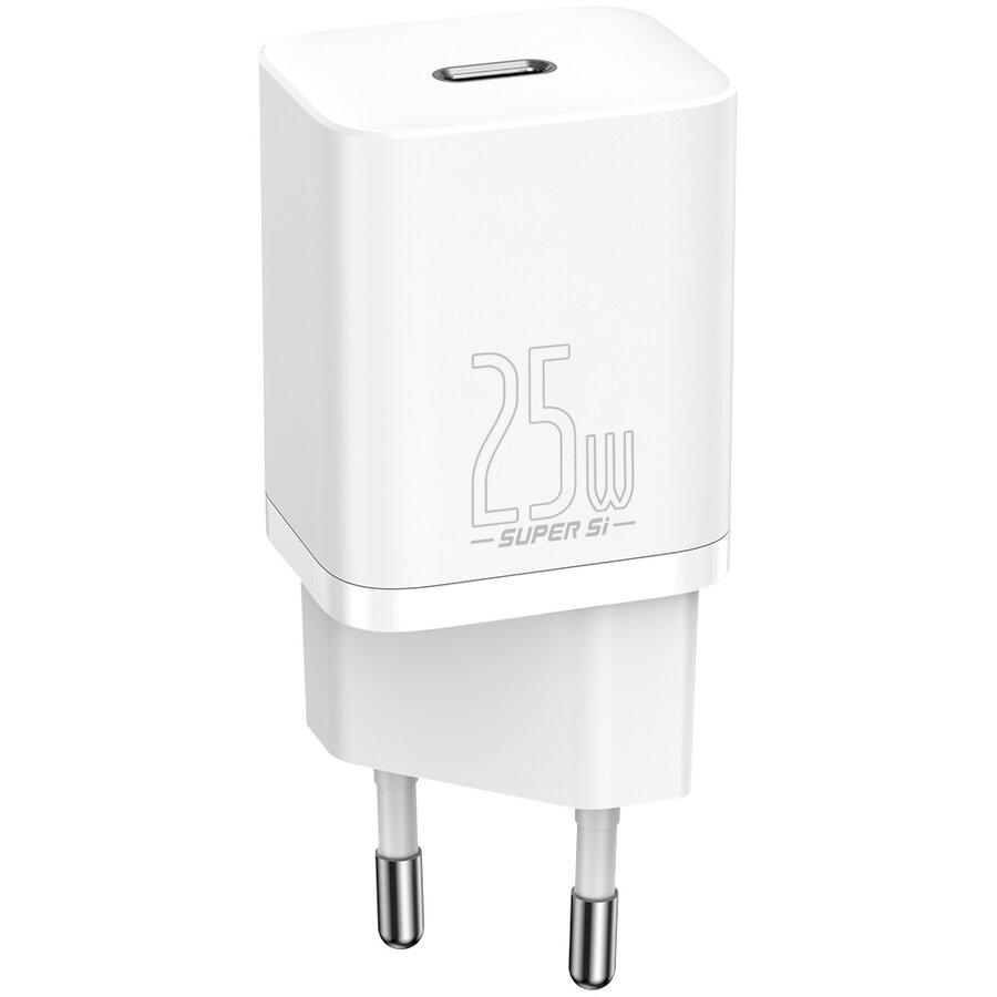 Incarcator Retea Super Si 1C CCSP020102 Fast Charge 25W 1x USB-C Alb