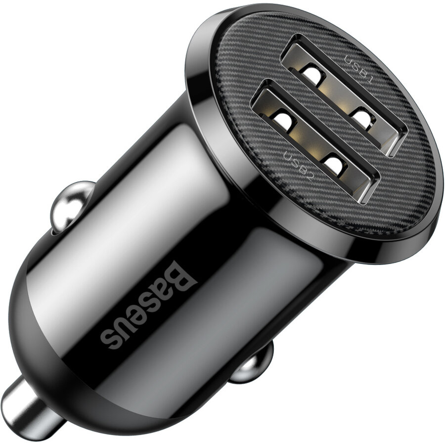 Incarcator CCALLP-01 Grain Pro, 2xUSB, 24W, 4.8A, Negru