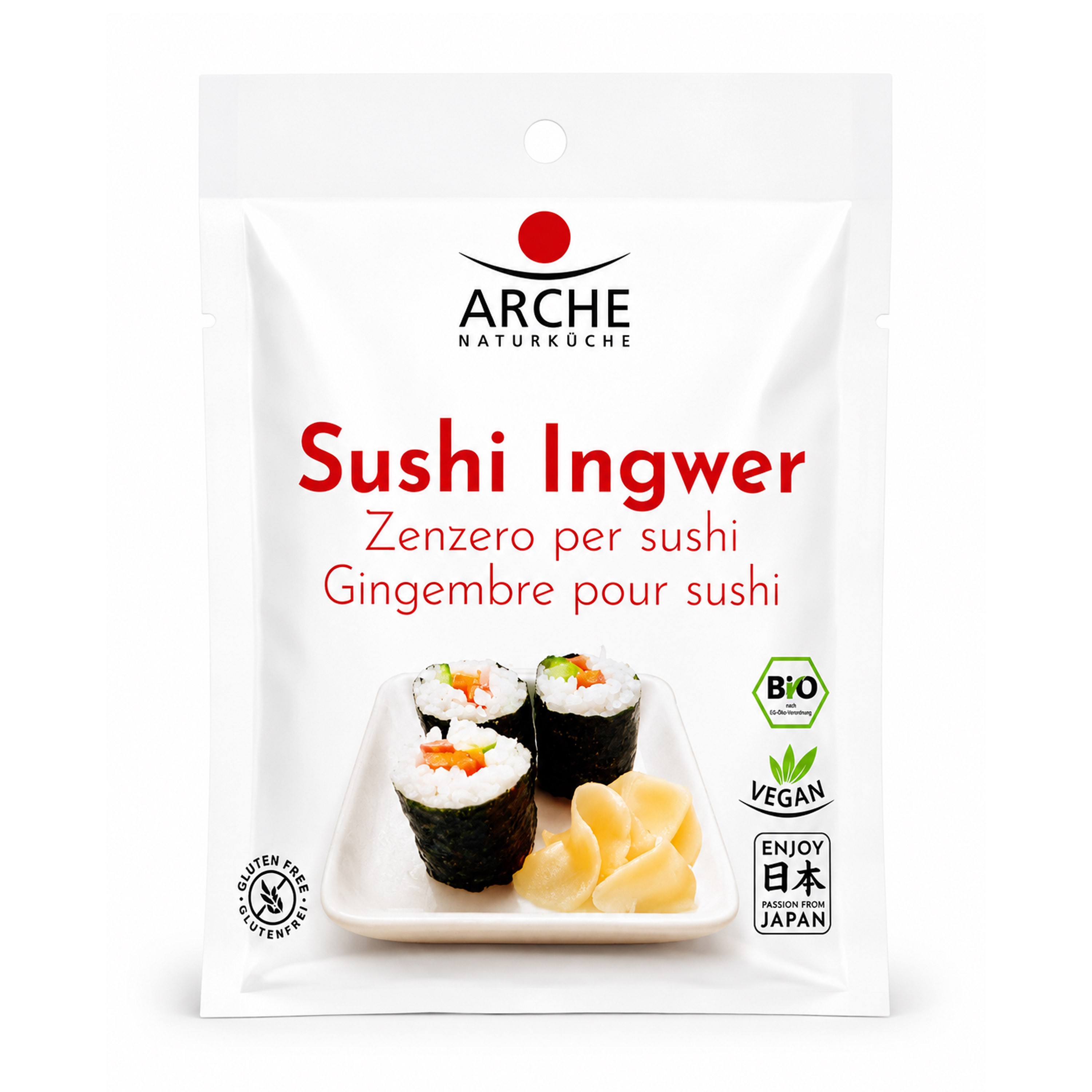 Ghimbir pentru sushi, bio, 105g Arche
