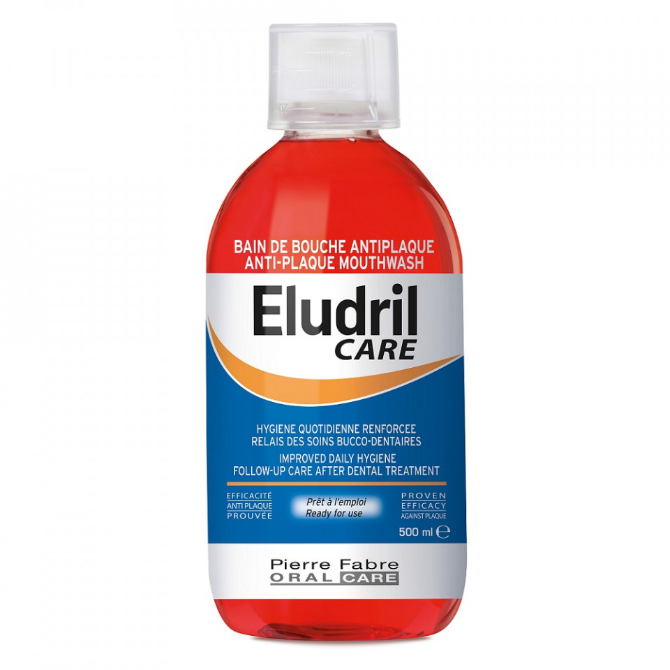 Apa de gura, Eludril Care anti-placa bacteriana (Gramaj: 500 ml, Concentratie: Apa de gura)