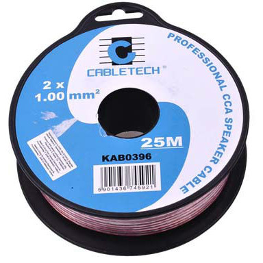 CABLU DIFUZOR CCA 2X1.00MM TRANSPARENT 25M