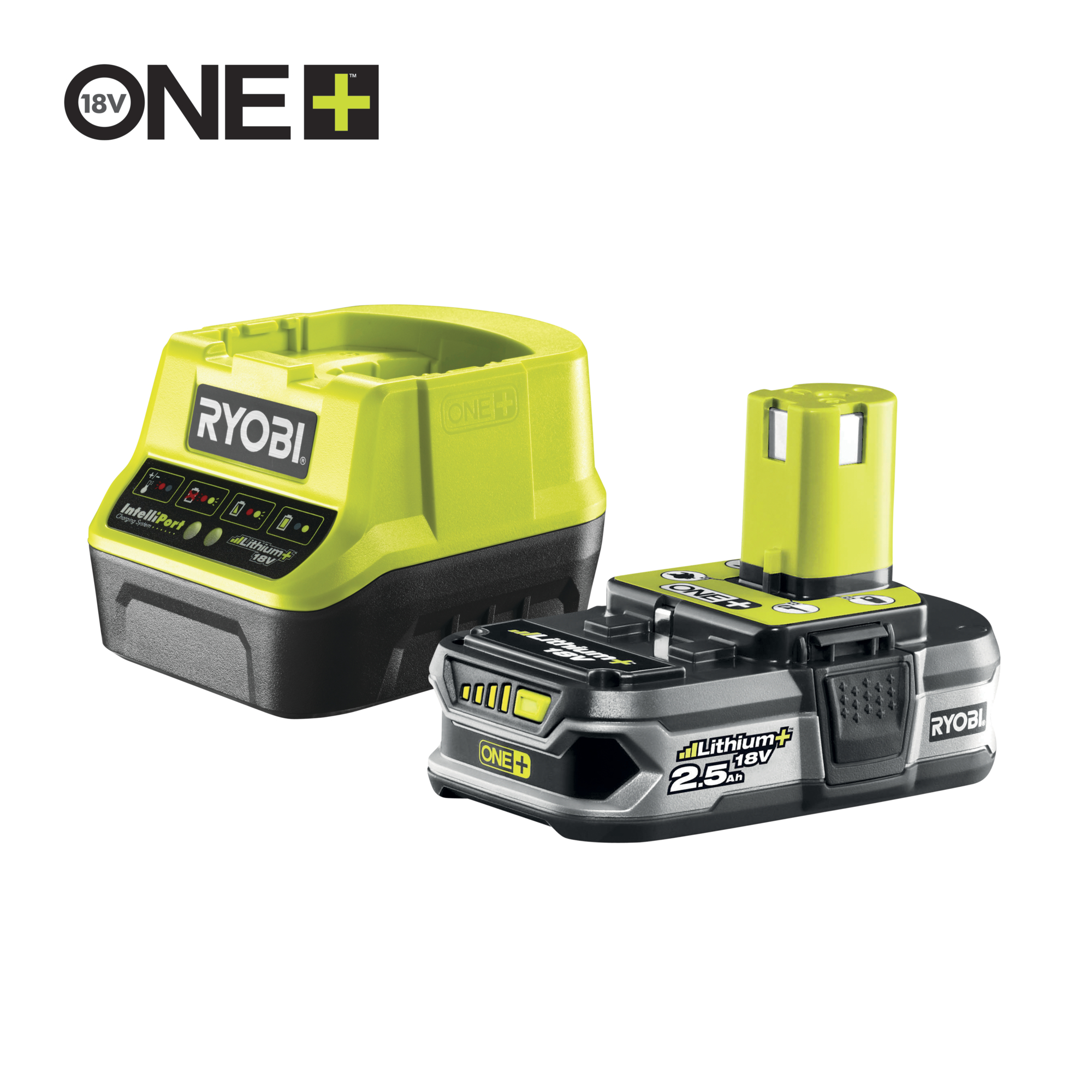 Set acumulator si incarcator Ryobi RC18120‐125, 18 V, 1 x 2.5 Ah