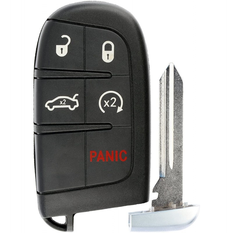 Cheie Auto Completa Techstar® compatibila cu Jeep, Chrysler , Dodge, 4+1 Butoane, 433mhz, 46 Chip, FCC:M3N40821302