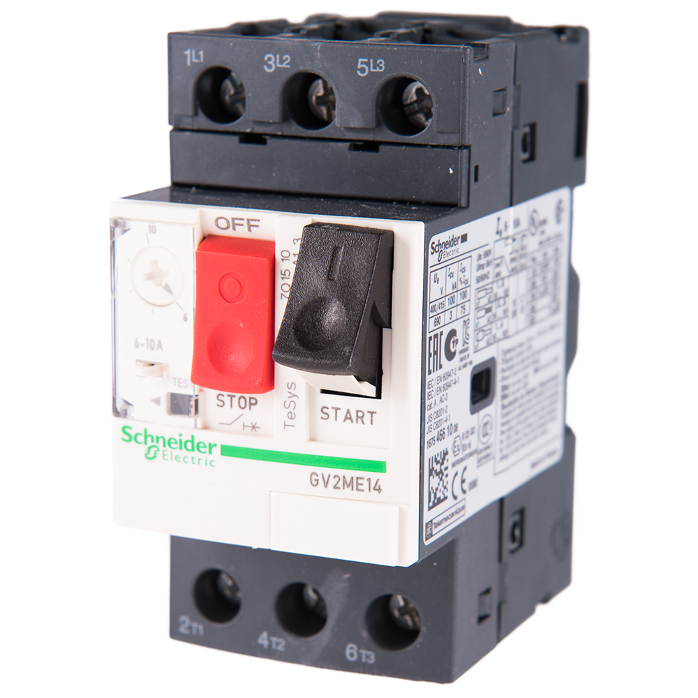 Intrerupator automat motor TeSys GV2 ,3P, Schneider GV2ME14AP, 6-10A