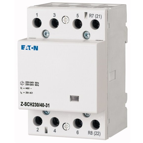 Contactor pe sina 40A 3NO + 1NC Z-SCH230/40-31 bobina 230V Eaton 248854