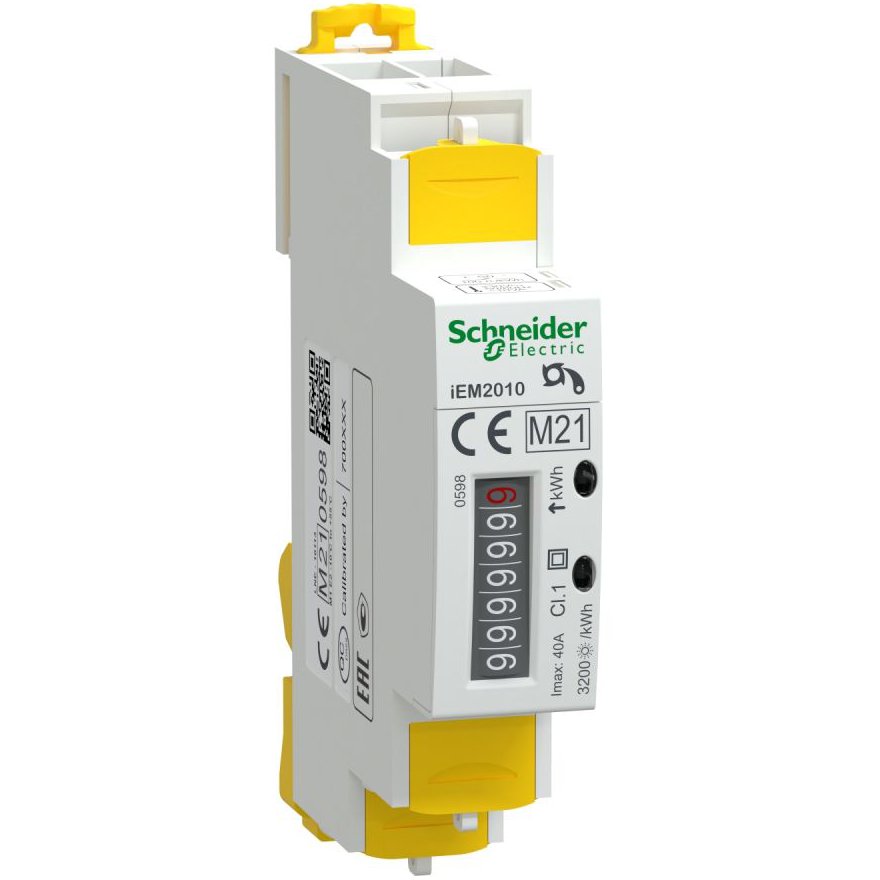Contor de putere modular monofazat iEM2010 - 230V - 40A cu iesire de impuls Schneider A9MEM2010