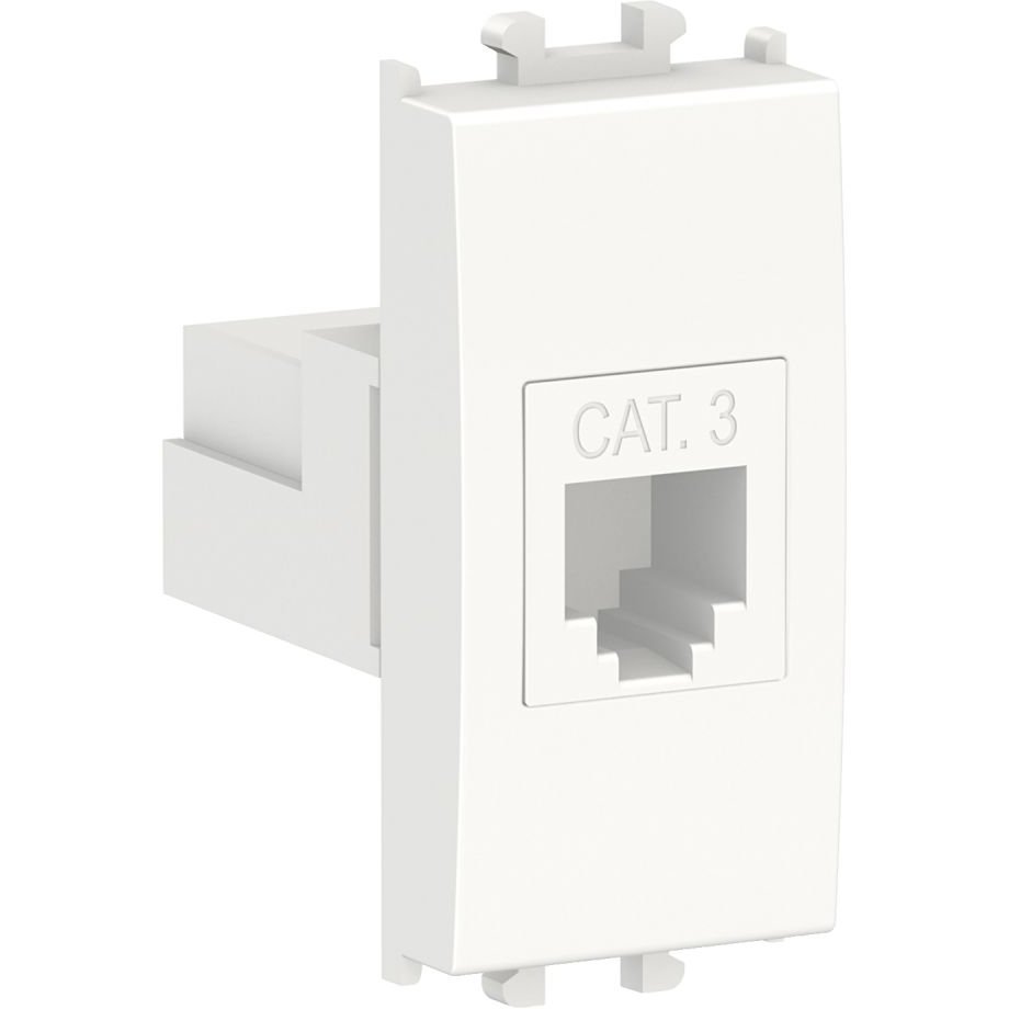 Priza telefon RJ11 cat3 1 modul Schneider Easy Styl LMR6231001, alb