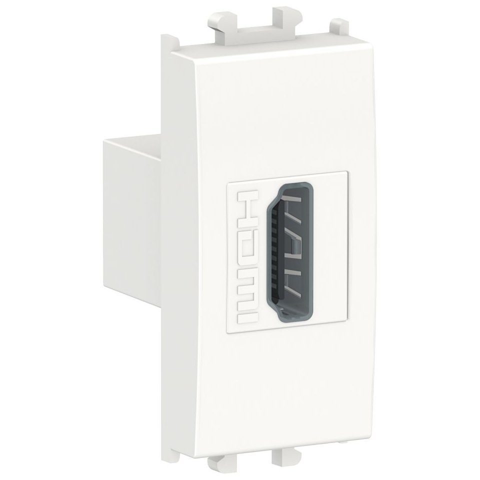 Priza HDMI 1 modul Schneider Easy Styl LMR6234001, alb
