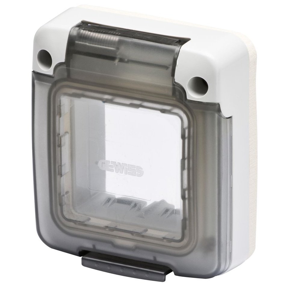 Capac etans 2 module IP65 Gewiss System GW27403, gri