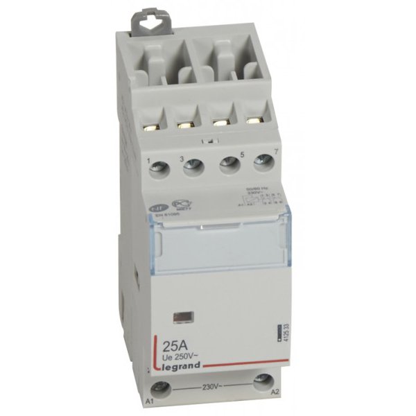 Contactor pe sina DIN CT 230V 2NO/2NC 25A 412533