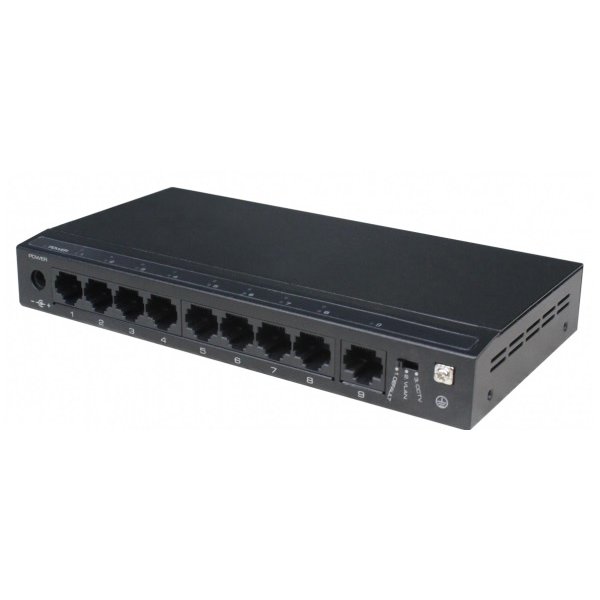 Switch ethernet PoE+ SF9P-HM, 8 porturi 10/100 Mbps POE+ downlink