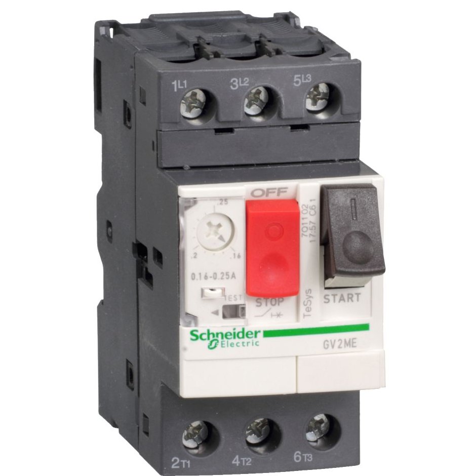 Intrerupator pentru motor 0,12/0,18KW 0.4...0.63A Schneider GV2ME04