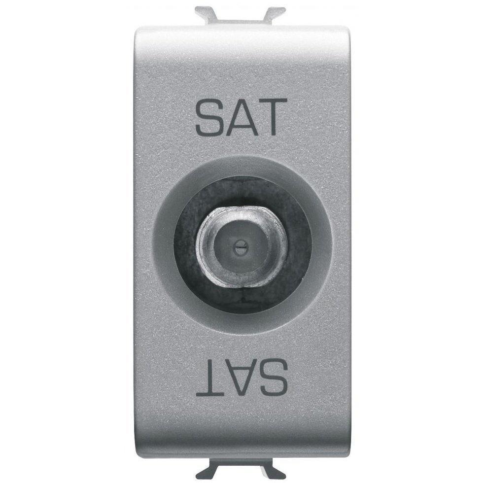 Priza TV/SAT de trecere 5dB 1 modul Gewiss Chorus GW14372, titan