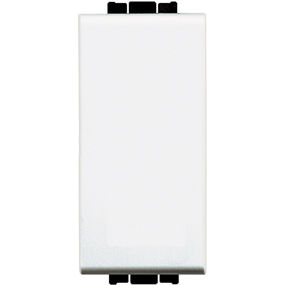 Buton dublu cu revenire 10A 1 modul Living Light Bticino N4036 / N4036N, alb