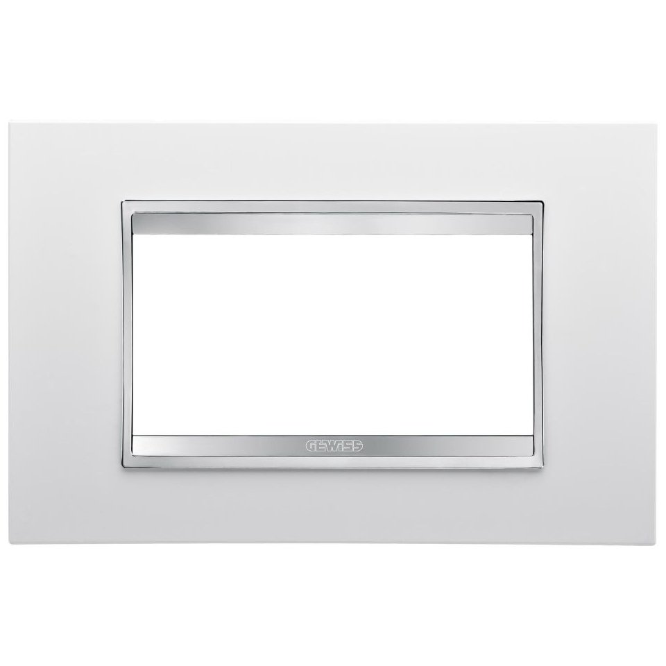 Rama ornament 4 module Gewiss Chorus Lux GW16204TB, alb