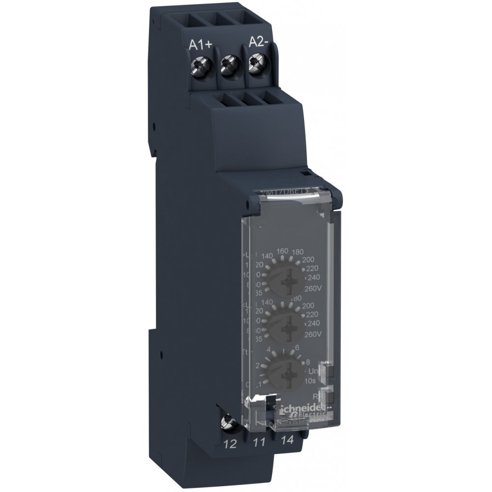 Releu control tensiune Rm17-U - interval 65 - 260 V C.A./C.C. Schneider RM17UBE15