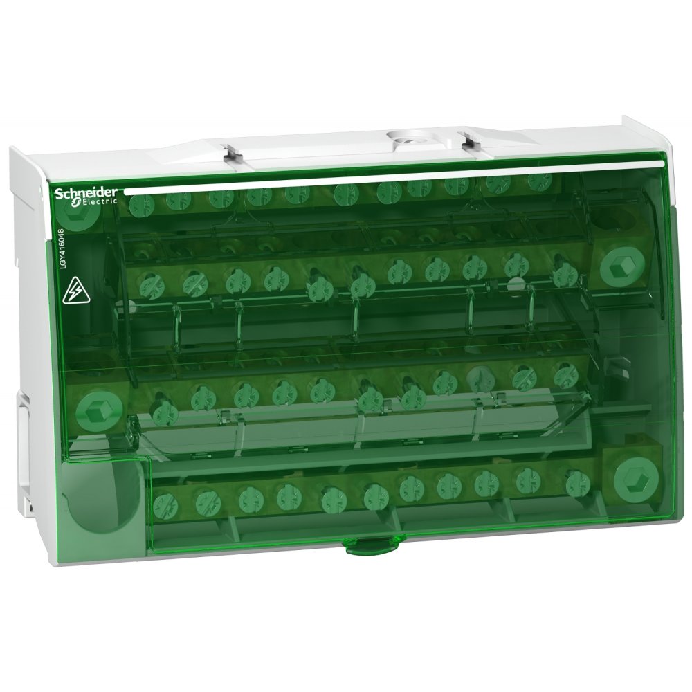 Bloc distributie tetrapolar Schneider 4 bare x 12 poli 160A Schneider LGY416048