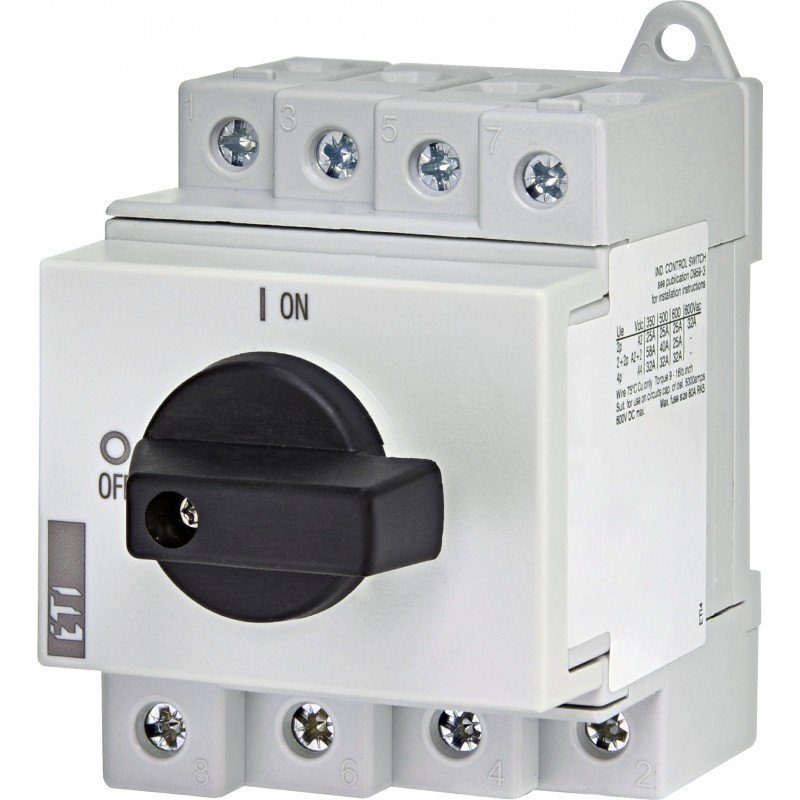 Separator de sarcina pentru panouri fotovoltaice 4P 16A LS16 SMA A4 Eti 004660063