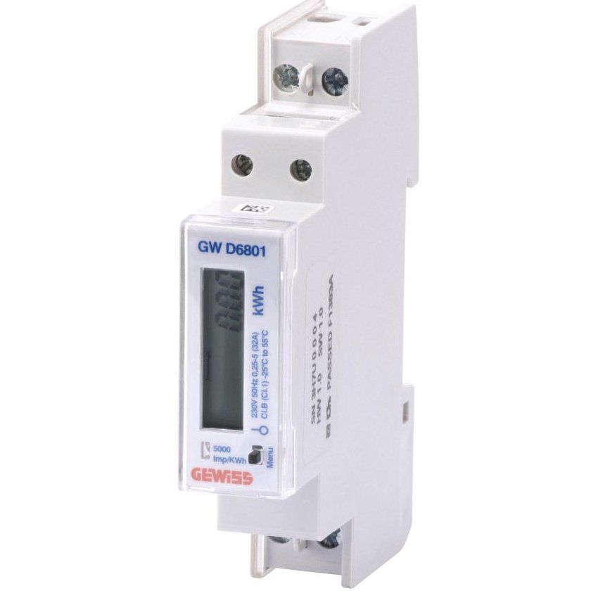 Contor monofazat direct 1 modul 32A Gewiss GWD6801