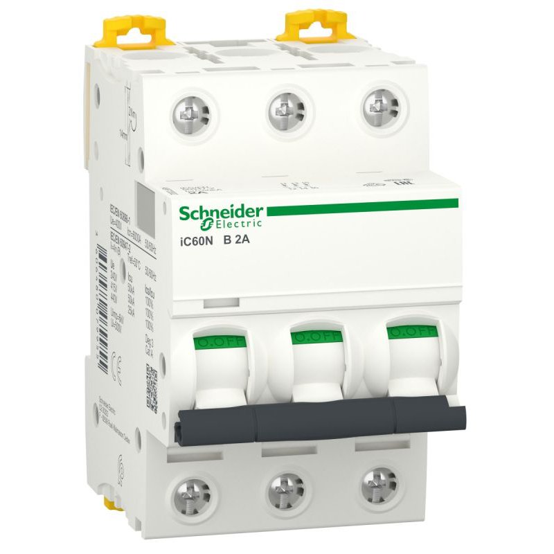 Siguranta automata Acti9 Ic60N 3P 2A curba B Schneider A9F73302