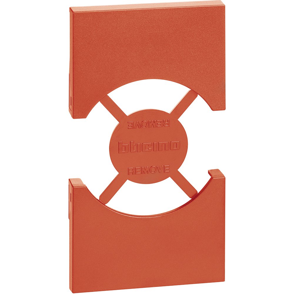 Placa pentru prize standard italian/german Bticino Living Now KR03, rosu