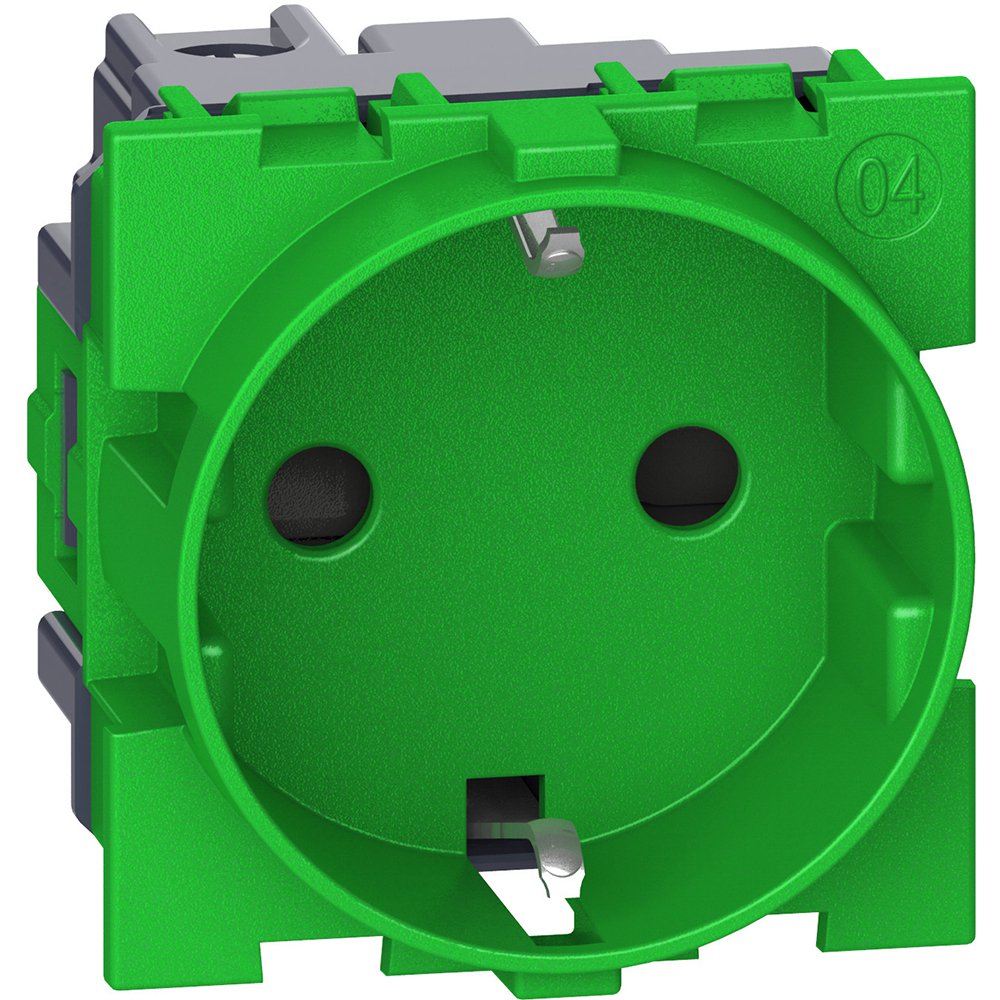 Priza standard german Bticino Living Now KV4141, verde