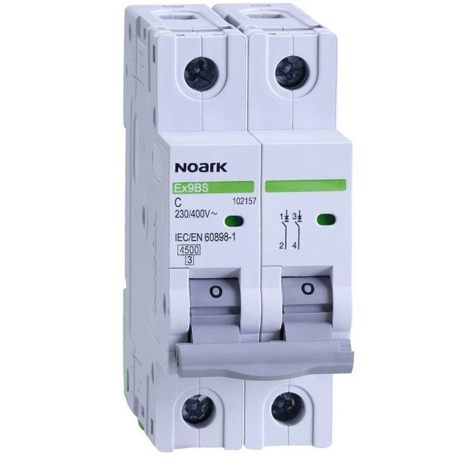 Siguranta automata Ex9BS 2P 32A 4.5kA curba B Noark 102067