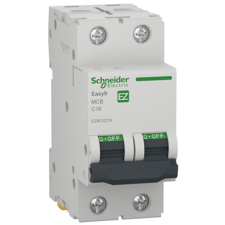 Siguranta automata Easy9 2P 16A 4500A curba C Schneider EZ9F32216