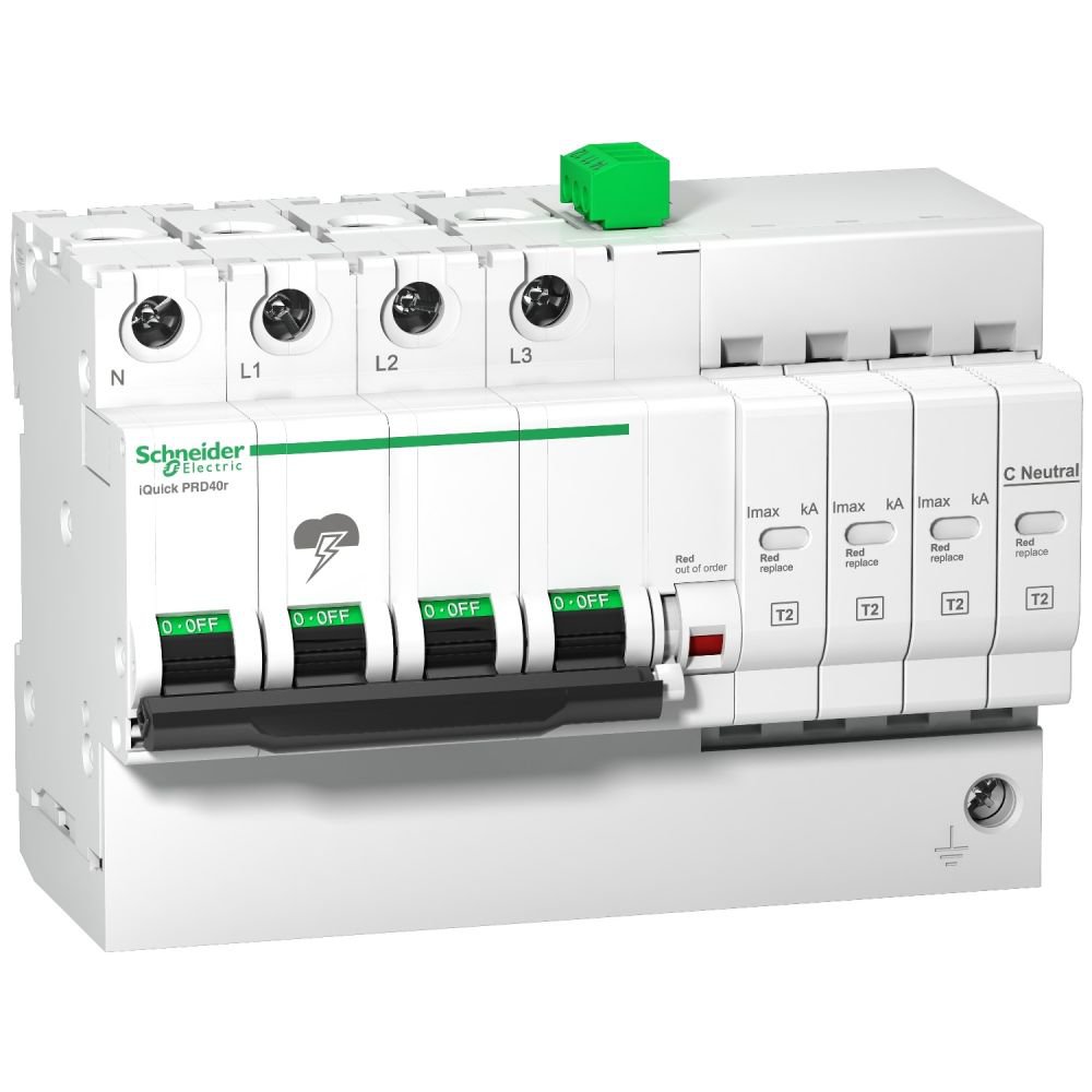 Descarcator modular Iquick Prd40R 3P+N, 264V, cu transfer la distanta Schneider A9L16294