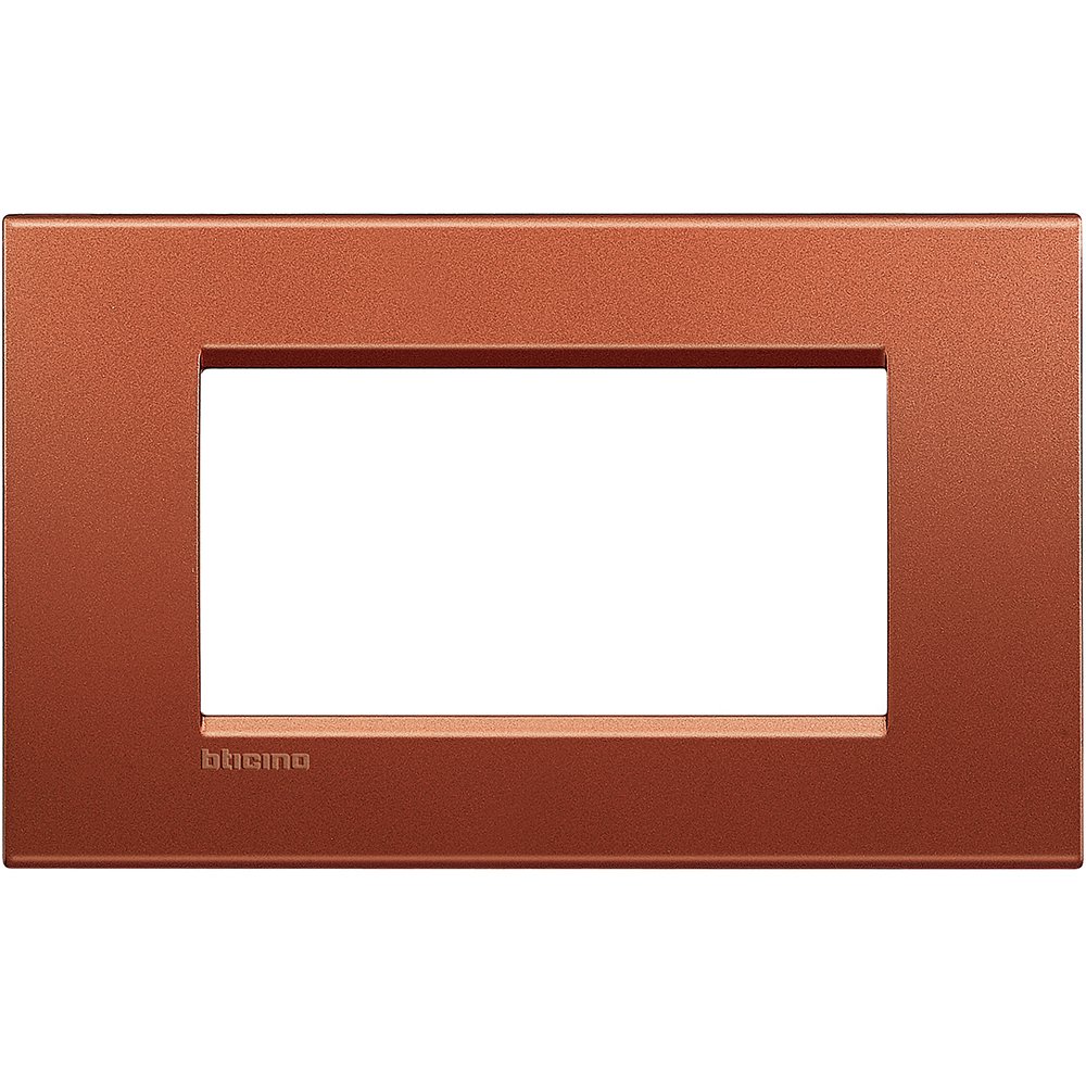 Rama ornament 4 module Bticino Living Light LNA4804RK, caramiziu