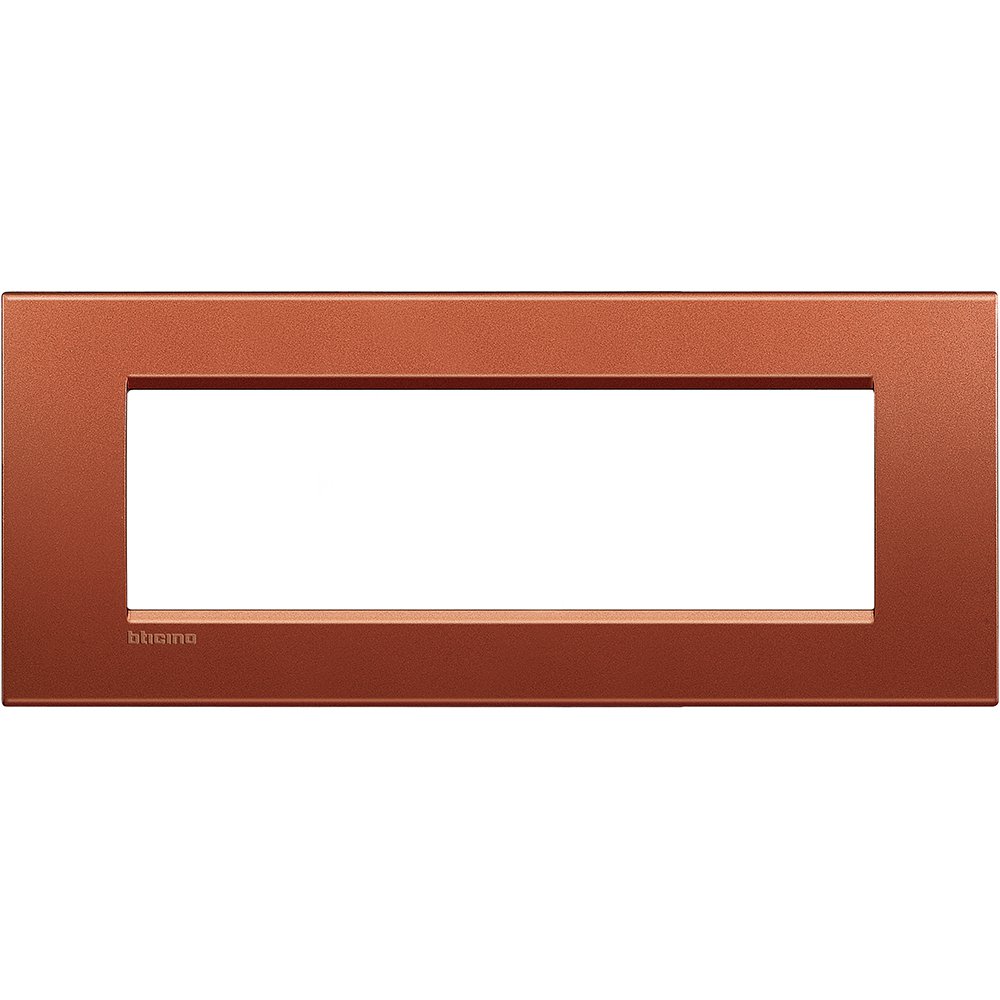 Rama ornament 7 module Bticino Living Light LNA4807RK, caramiziu