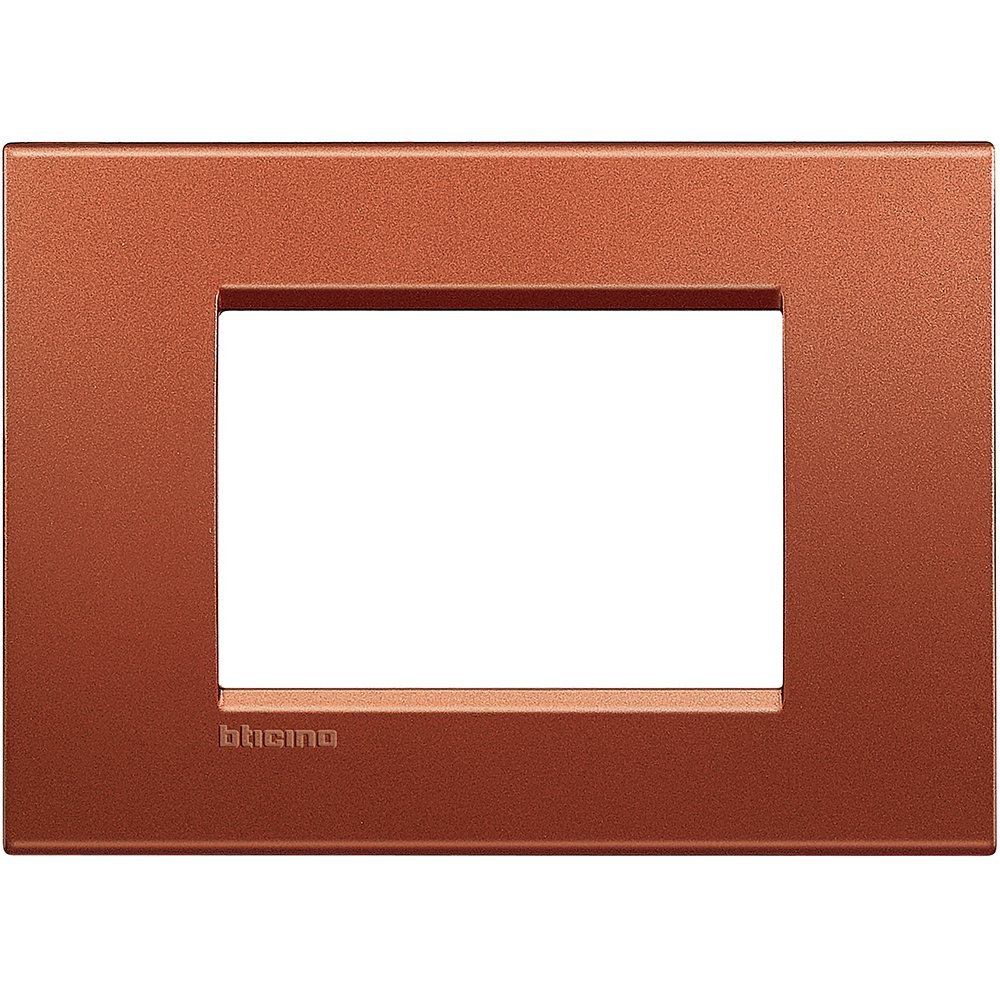 Rama ornament 3 module Bticino Living Light LNA4803RK, caramiziu